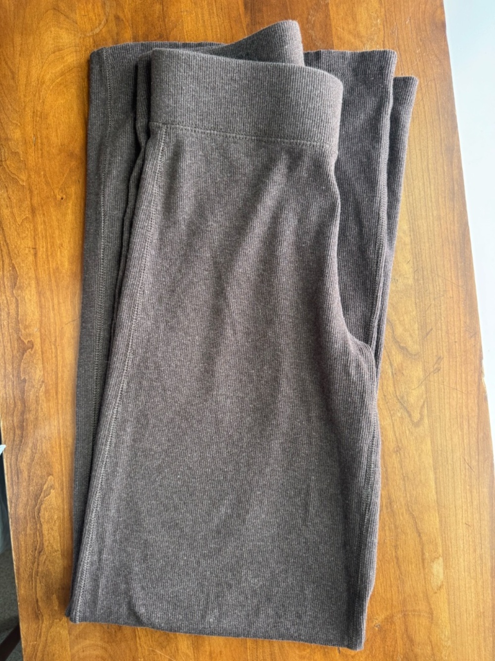 SURPLUS RIB WEEKENDER PANT Buck Mason Womens size xs marled chestnut - Picture 2 of 3